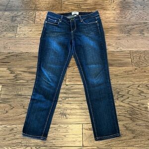 Paige Skyline Ankle Straight Leg Mid Rise Peg Size 29